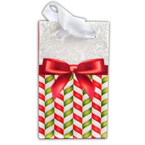 XMAS Geschenktütchen aus glänzend kaschiertem Papier
