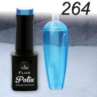 UV/LED Gel Polish Flux UV Polix - 264 glass türkis, 12ml