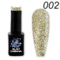 UV/LED Gel Polish Flux UV Polix Glam Cabana - 02 glam gold, 12ml