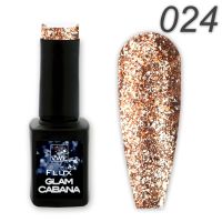UV/LED Gel Polish Flux UV Polix Glam Cabana - 24 glam nude, 12ml