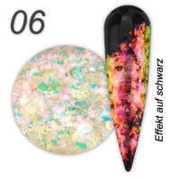 NailArt Prismatix Glitter Flakes - 06 volcanic fire