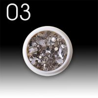 Strass-Form-Mixe - 03 crystal pure