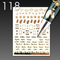 Stick On Nail Slides - 118