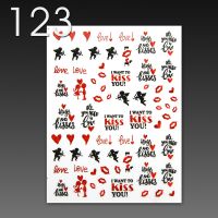 Stick On Nail Slides - 123