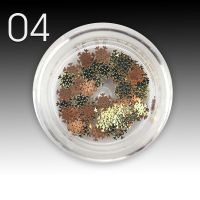 Weihnachts Inlays - 04 schneeflöckchen gold