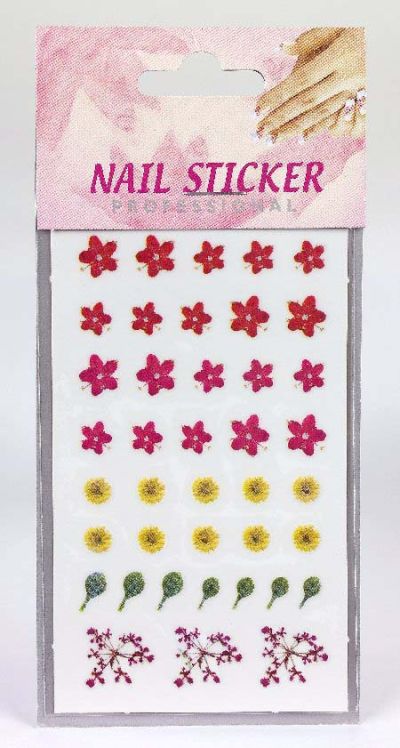 Nail Art Dried Flowers Sticker