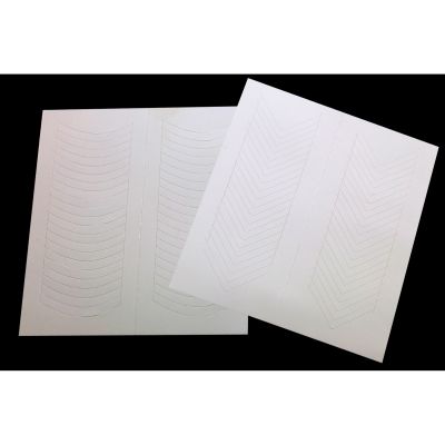 French Manicure Templates, Square and Round