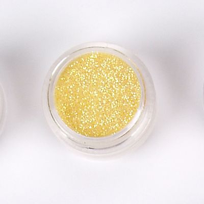 Nail Art Glitterstaub - kanarigelb