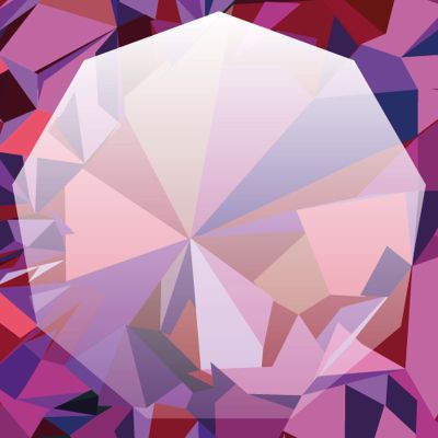 Nail Art Acrylic Snowflakes - 08 Pink/Violet