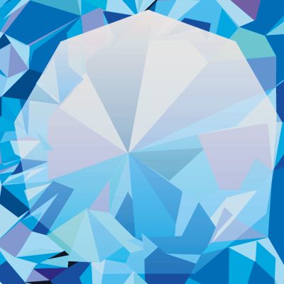 Nail Art Acrylic Snowflakes - 10 Royalblue