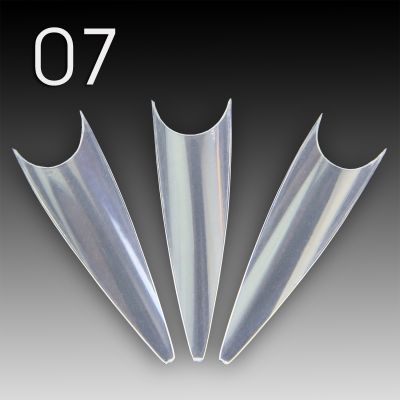 Stiletto Nail Tips - clear - 07