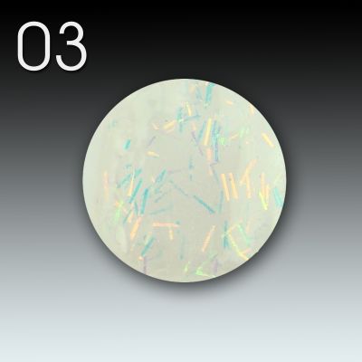 Flux Crazy Acryl Glitter, 10g - 03 multi stripes
