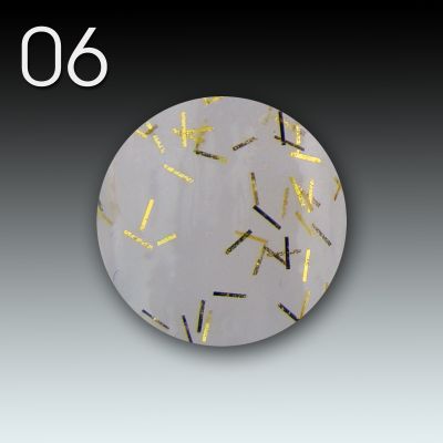 Flux Acryl Crazy Glitter, 10g - 06 gold stripes