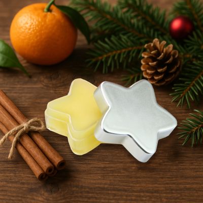 Christmas Scented Skin Care Stars for Nail Cuticles and Lips