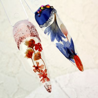 Nail Art Real Dried Flowers
