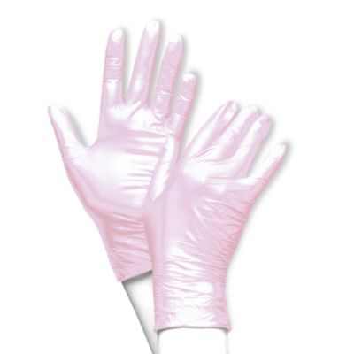 Handschuhe Nitril Metallic Rosé