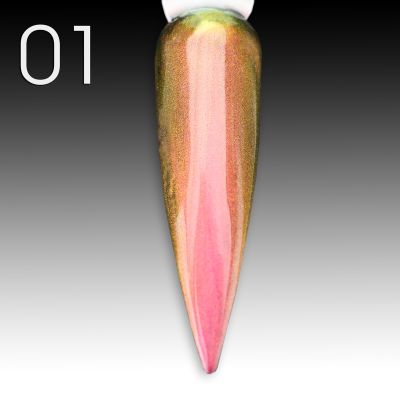 Flux Pigment Aurora Chrome Solid - 01 aurora chrome rot-gold-copper-green
