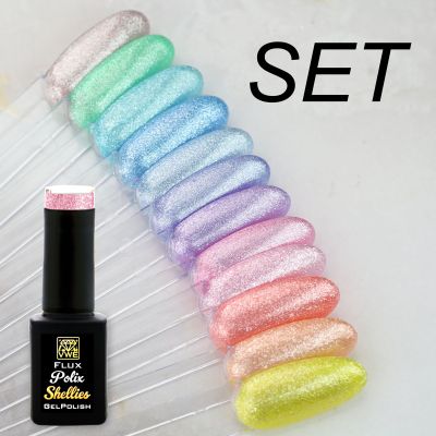 UV/LED Gel Polish Flux Polix Shellies Set