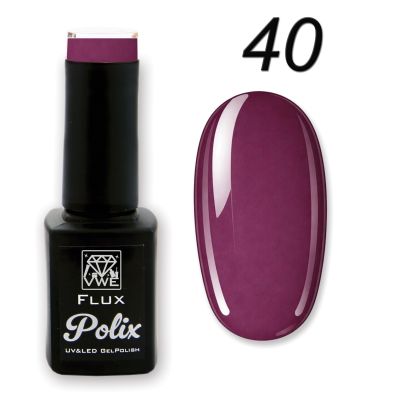 UV/LED Gel Polish Flux UV Polix - 40 hazy lilac, 12ml