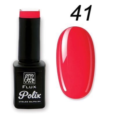 UV/LED Gel Polish Flux UV Polix - 41 lipstick red, 12ml