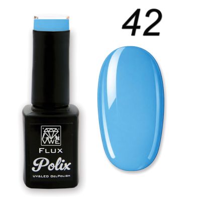 UV/LED Gel Polish Flux UV Polix - 42 pop azure, 12ml