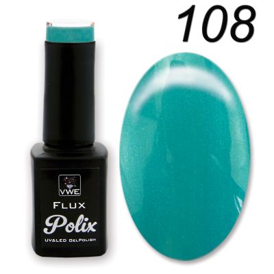 UV/LED Gel Polish Flux UV Polix, 12ml - 108 caribbean city