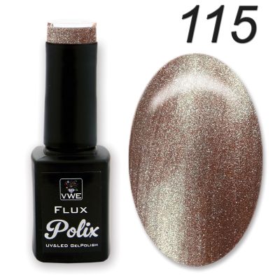 UV/LED Gel Polish Flux UV Polix - 115 starlight bronze, 12ml