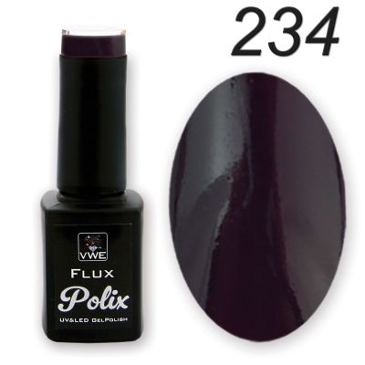 UV/LED Gel Polish Flux UV Polix - 234 luscious purple, 12ml