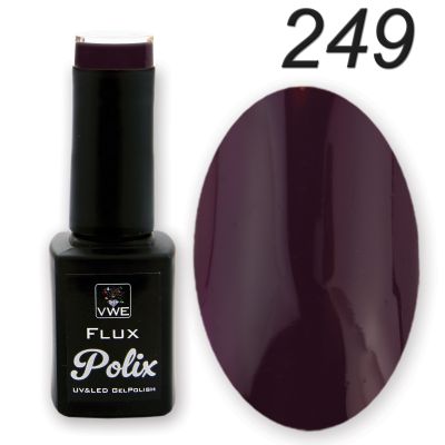 UV/LED Gel Polish Flux UV Polix - 249 purple night, 12ml