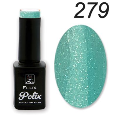 UV/LED Gel Polish Flux UV Polix - 279 curaçao sorbet, 12ml
