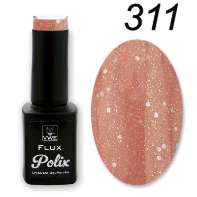 UV/LED Gel Polish Flux UV Polix - 311 pixie nude, 12ml