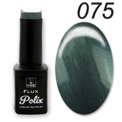 UV/LED Gel Polish Flux UV Polix - 075 pearl tar, 12ml