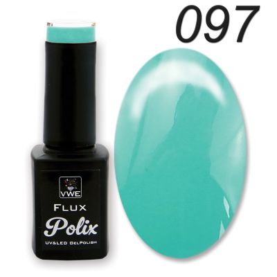 UV/LED Gel Polish Flux UV Polix, 12ml - 097 caribbean sea