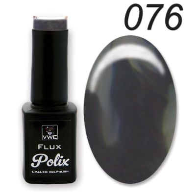 UV/LED Gel Polish Flux UV Polix - 076 tar, 12ml