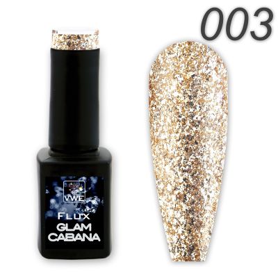 UV/LED Gel Polish Flux UV Polix Glam Cabana - 03 glam champagne, 12ml