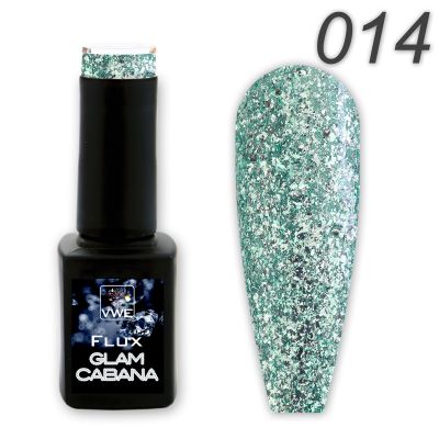 UV/LED Gel Polish Flux UV Polix Glam Cabana - 14 glam caribbean, 12ml