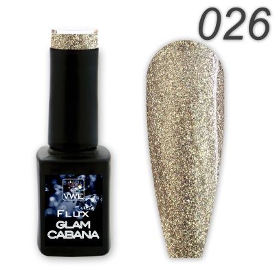 UV/LED Gel Polish Flux UV Polix Glam Cabana - 26 glam sand, 12ml
