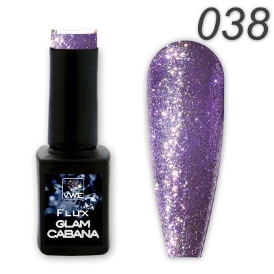UV/LED Gel Polish Flux UV Polix Glam Cabana - 38 lush lavender, 12ml