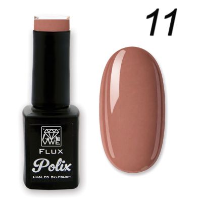 UV/LED Gel Polish Flux UV Polix - 11 chocolate chips, 12ml