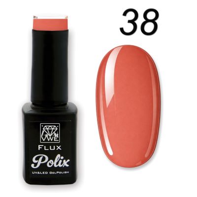 UV/LED Gel Polish Flux UV Polix - 38 milk chocolate, 12ml