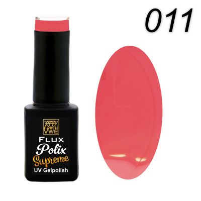 UV/LED Gel Polish Flux Polix Supreme - 011 pure coral, 12ml