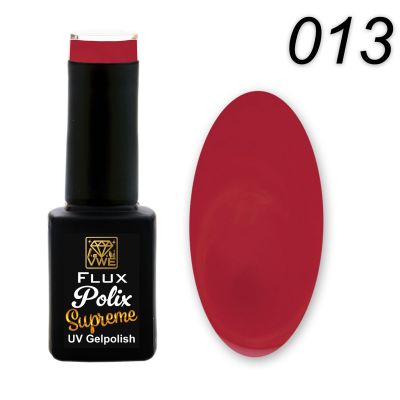 UV/LED Gel Polish Flux Polix Supreme - 013 hot tomato, 12ml