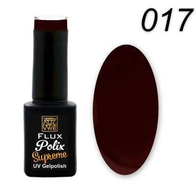 UV/LED Gel Polish Flux Polix Supreme - 017 dark cherry, 12ml