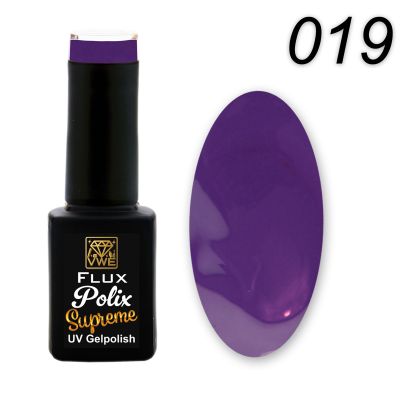 UV/LED Gel Polish Flux Polix Supreme - 019 lilac, 12ml