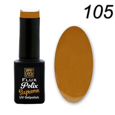 UV/LED Gel Polish Flux Polix Supreme - 105 honey mustard, 12ml
