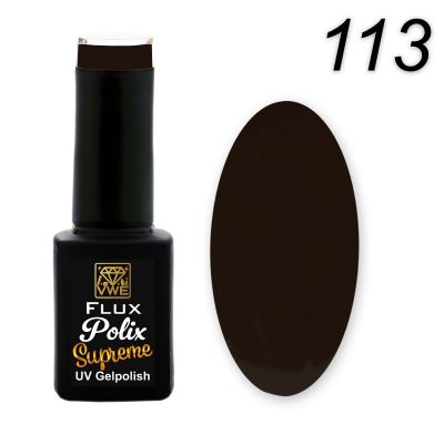 UV/LED Gel Polish Flux Polix Supreme - 113 chocolate mocca, 12ml
