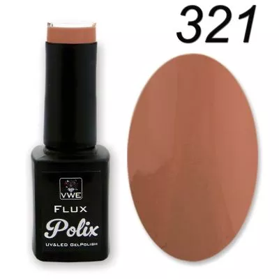 UV/LED Gel Polish Flux UV Polix - 321 mocha mousse, 12ml