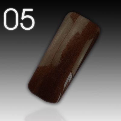 UV/LED Gel Polish - Flux Polix Magentics, 10ml - 005 dark red/gold