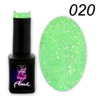 UV/LED Gel Polish Flux UV Polix Flash - 020 flash frog, 12ml