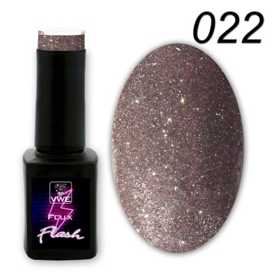 UV/LED Gel Polish Flux UV Polix Flash - 022 flash grey nude, 12ml
